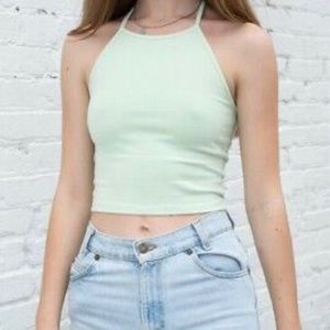 Brandy Melville Green halter top